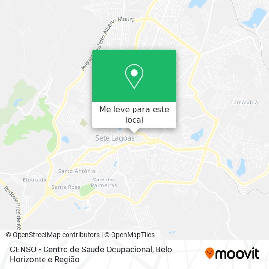 CENSO - Centro de Saúde Ocupacional mapa