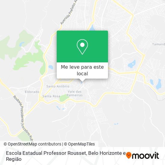Escola Estadual Professor Rousset mapa