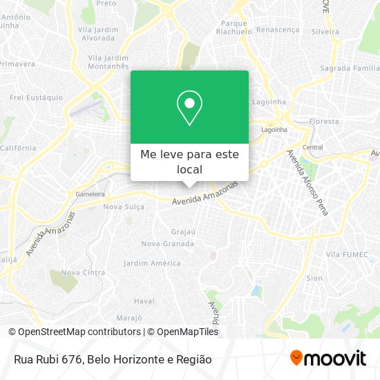 Rua Rubi 676 mapa