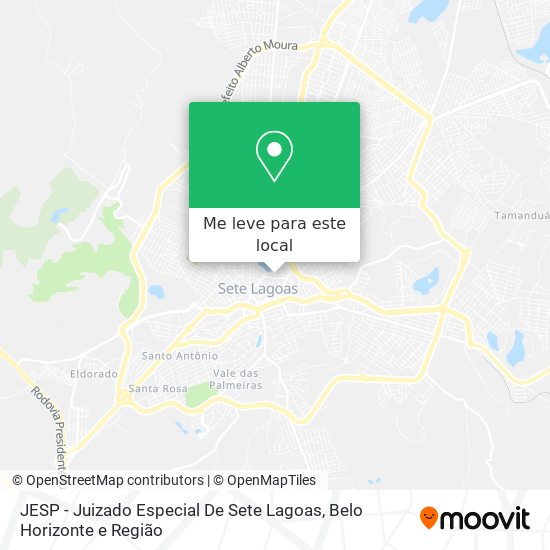 JESP - Juizado Especial De Sete Lagoas mapa