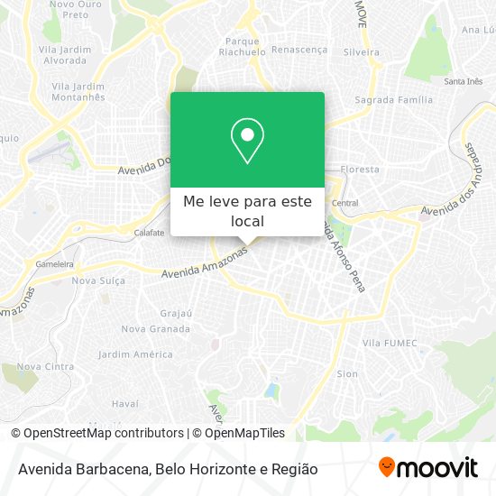 Avenida Barbacena mapa