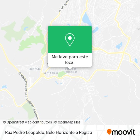 Rua Pedro Leopoldo mapa