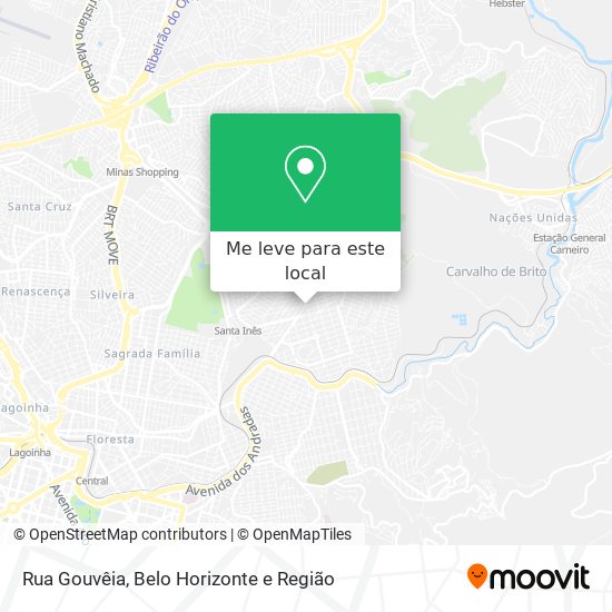 Rua Gouvêia mapa