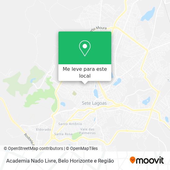 Academia Nado Livre mapa
