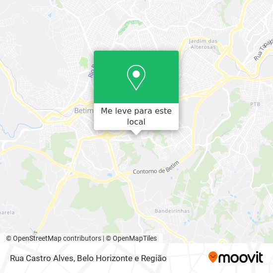 Rua Castro Alves mapa