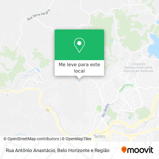 Rua Antônio Anastácio mapa