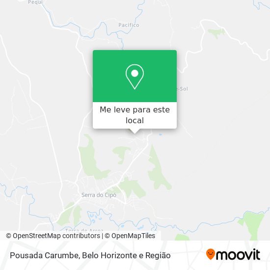 Pousada Carumbe mapa