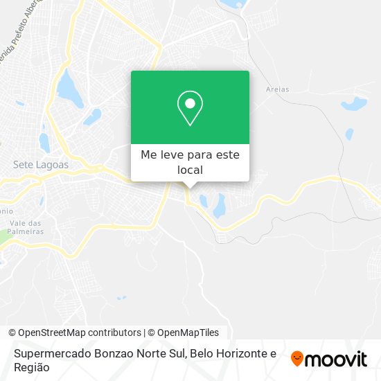 Supermercado Bonzao Norte Sul mapa