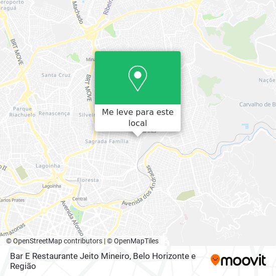 Bar E Restaurante Jeito Mineiro mapa