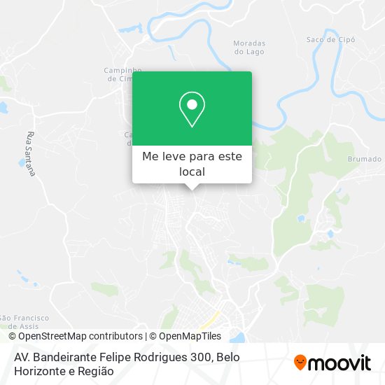 AV. Bandeirante Felipe Rodrigues 300 mapa