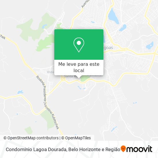 Condomínio Lagoa Dourada mapa