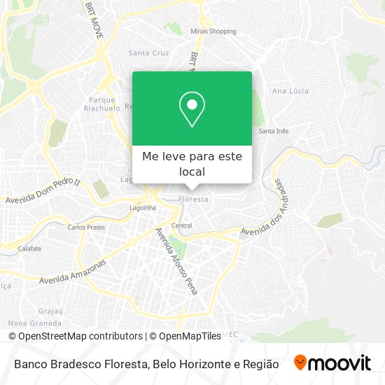 Banco Bradesco Floresta mapa