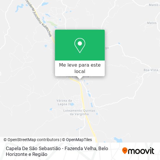 Capela De São Sebastião - Fazenda Velha mapa