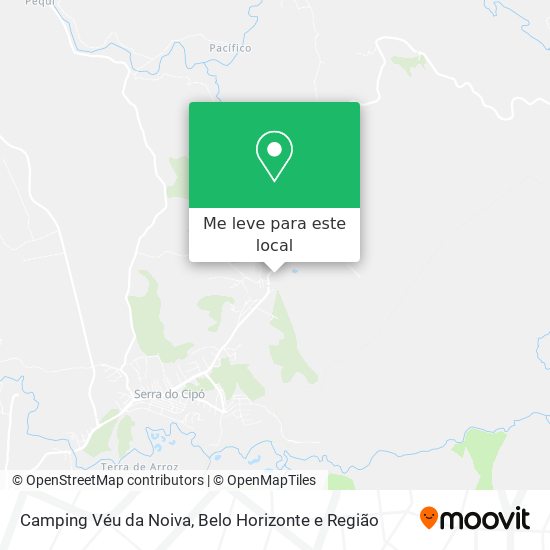 Camping Véu da Noiva mapa