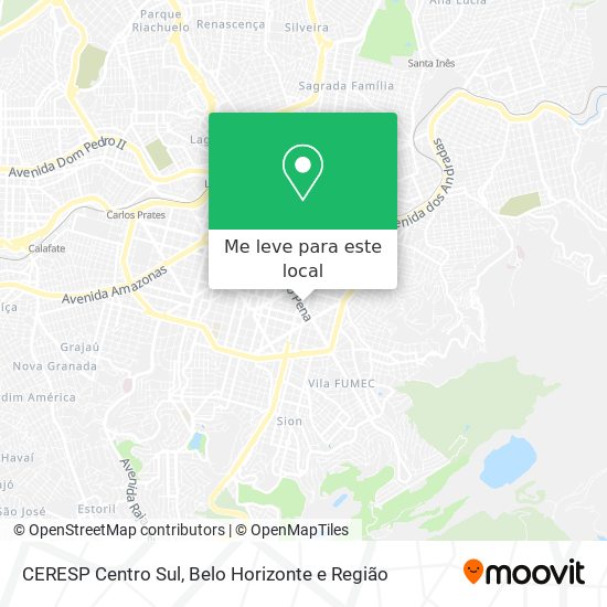 CERESP Centro Sul mapa