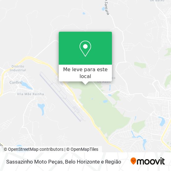 Sassazinho Moto Peças mapa