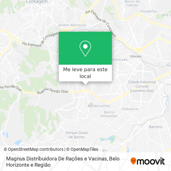 Magnus Distribuidora De Rações e Vacinas mapa