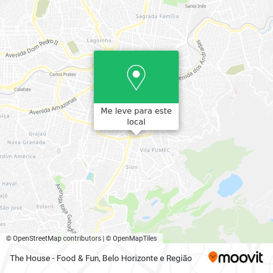 The House - Food & Fun mapa