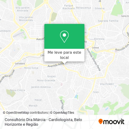 Consultório Dra.Márcia - Cardiologista mapa