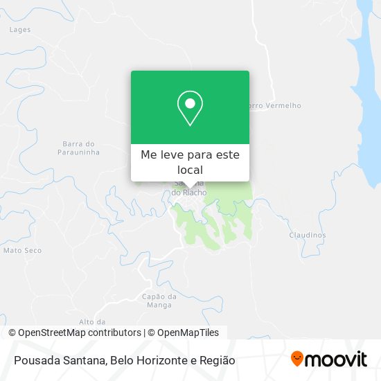 Pousada Santana mapa