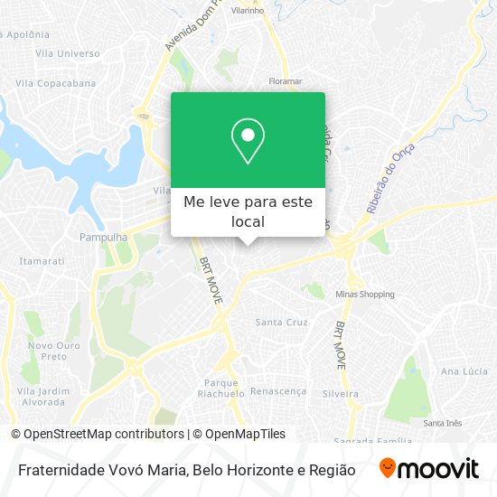 Fraternidade Vovó Maria mapa