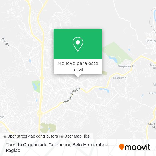 Torcida Organizada Galoucura mapa