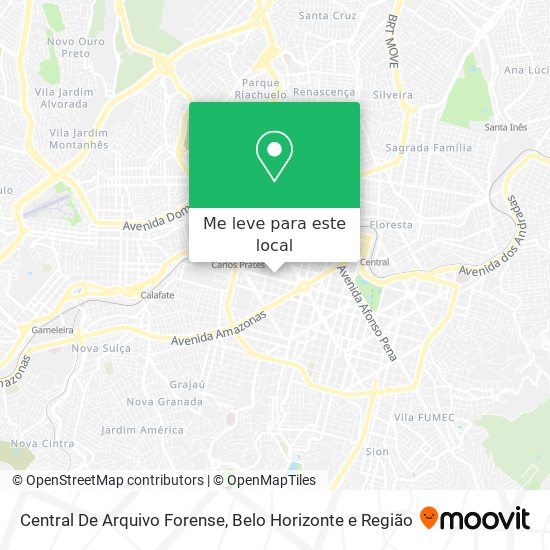 Central De Arquivo Forense mapa