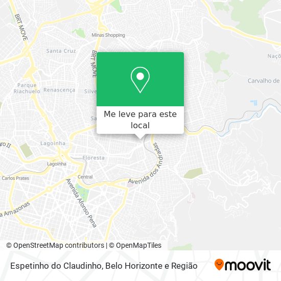 Espetinho do Claudinho mapa