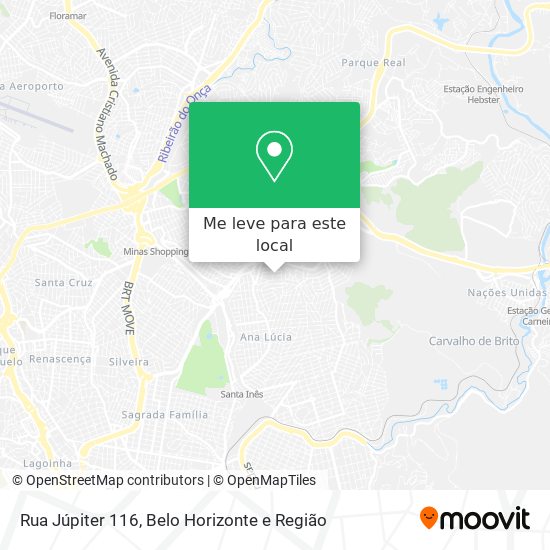 Rua Júpiter 116 mapa