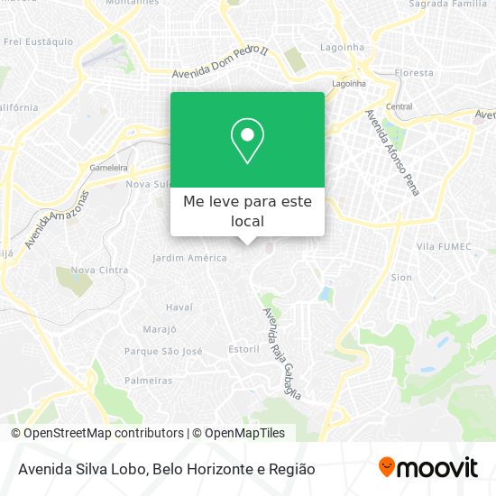 Avenida Silva Lobo mapa