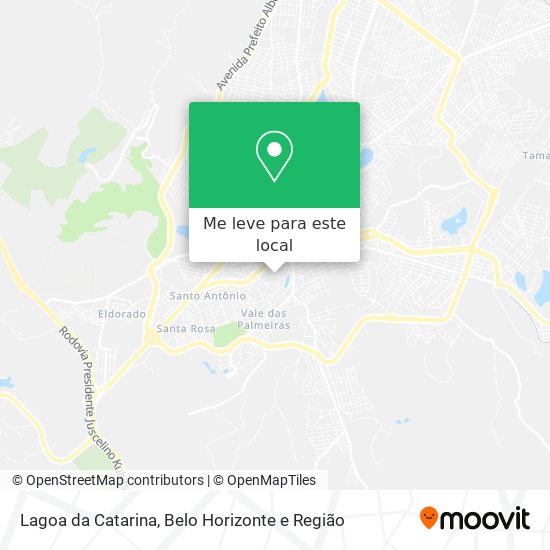 Lagoa da Catarina mapa