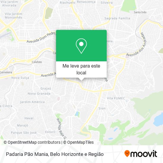 Padaria Pão Mania mapa