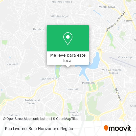 Rua Livorno mapa