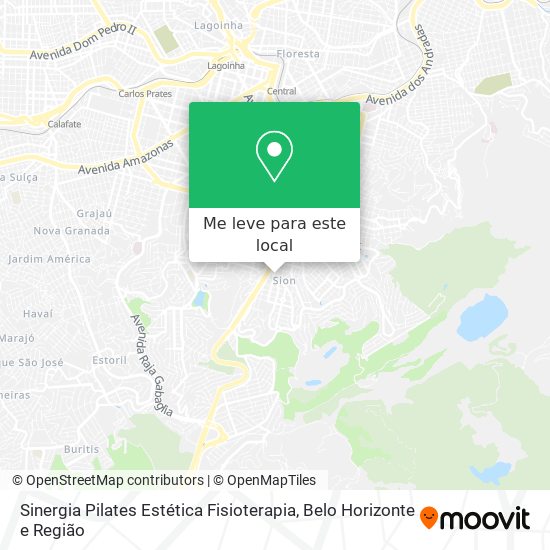 Sinergia Pilates Estética Fisioterapia mapa