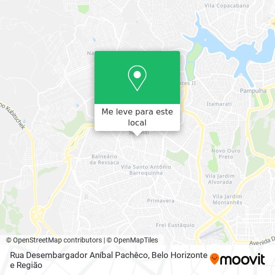 Rua Desembargador Aníbal Pachêco mapa