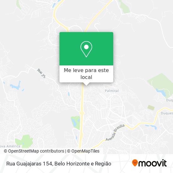 Rua Guajajaras 154 mapa