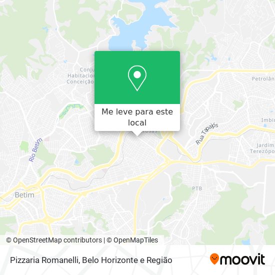 Pizzaria Romanelli mapa