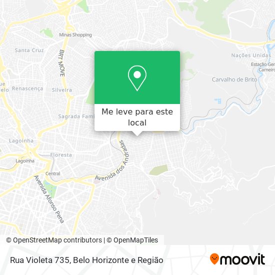 Rua Violeta 735 mapa