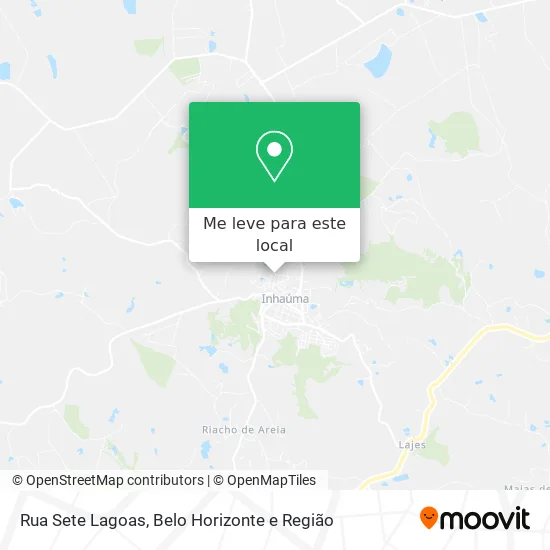 Rua Sete Lagoas mapa