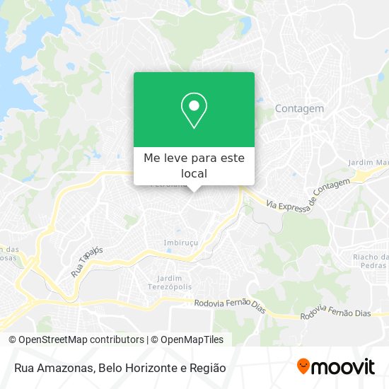 Rua Amazonas mapa