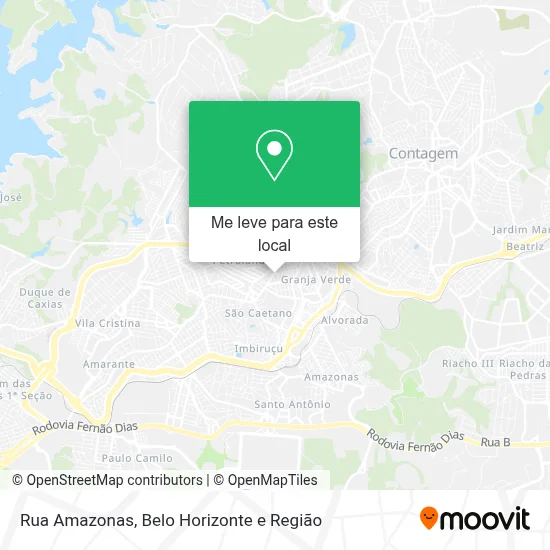 Rua Amazonas mapa