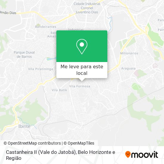 Castanheira II (Vale do Jatobá) mapa