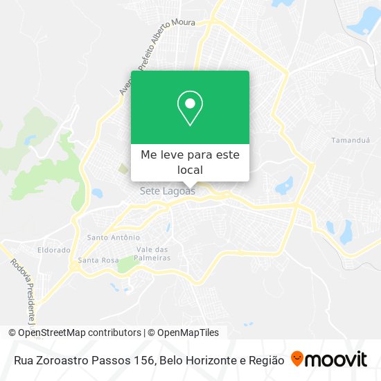 Rua Zoroastro Passos 156 mapa
