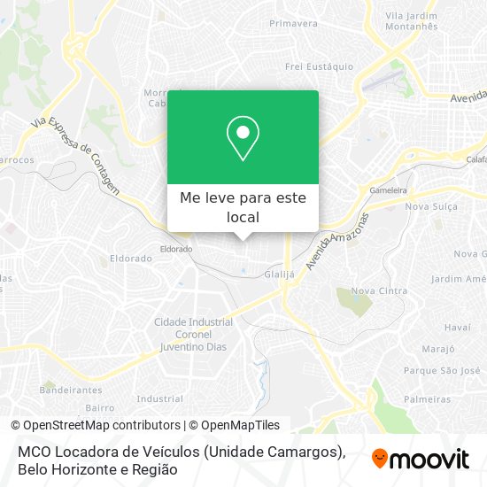 MCO Locadora de Veículos (Unidade Camargos) mapa