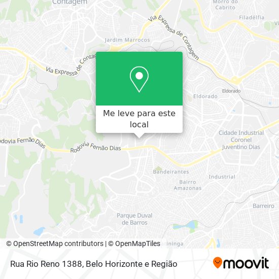 Rua Rio Reno 1388 mapa