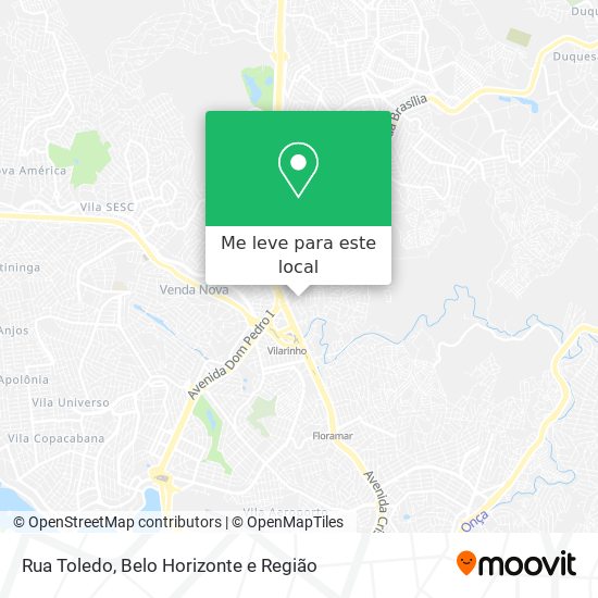 Rua Toledo mapa