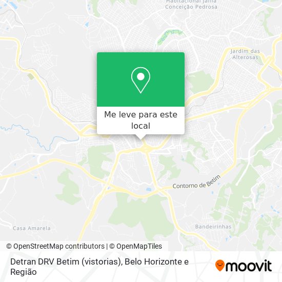 Detran DRV Betim (vistorias) mapa