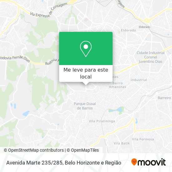 Avenida Marte 235/285 mapa