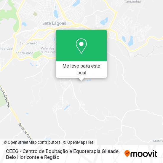 CEEG - Centro de Equitação e Equoterapia Gileade mapa
