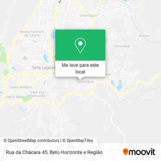 Rua da Chácara 45 mapa